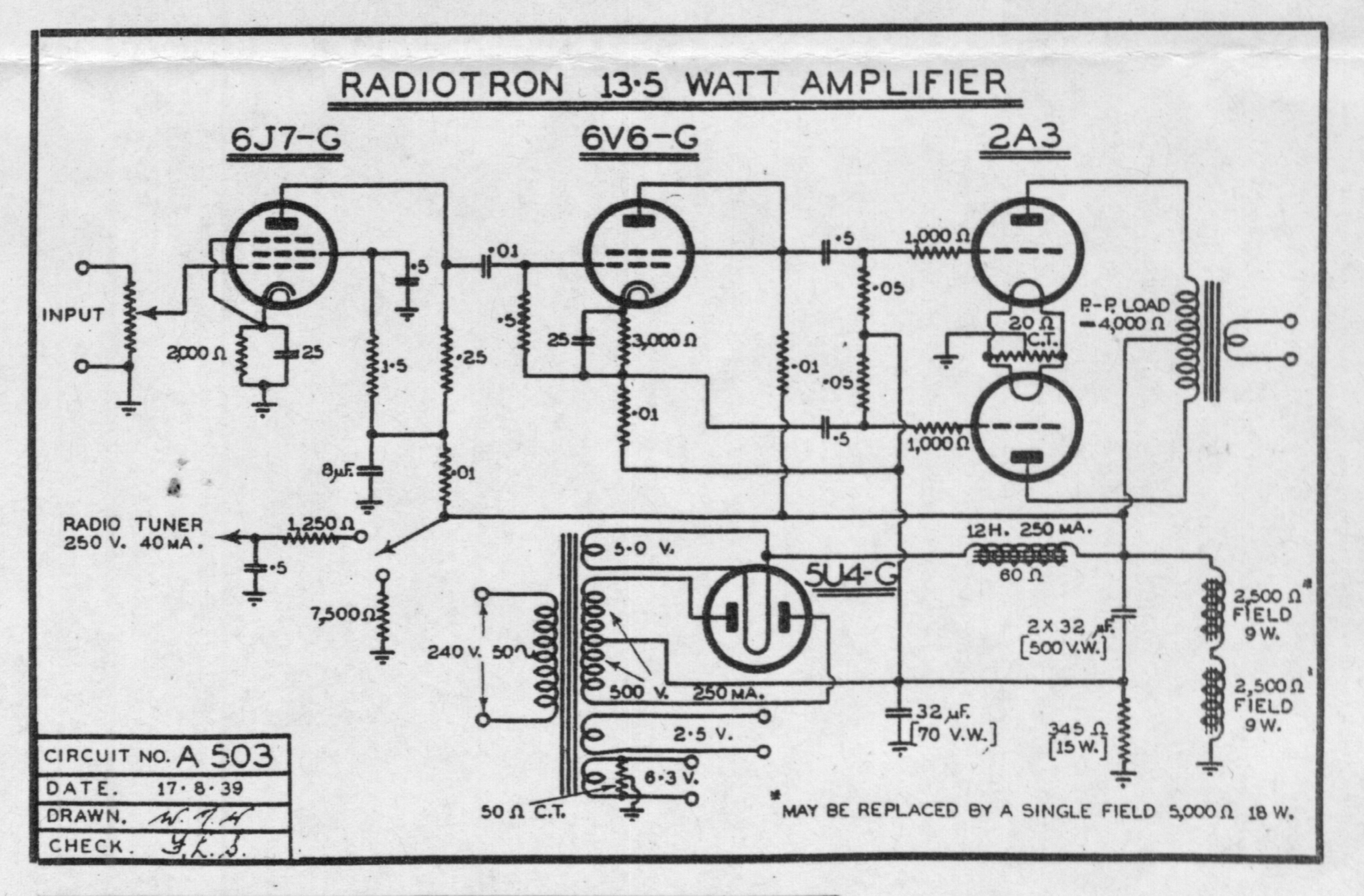 AWA A503 circuit
