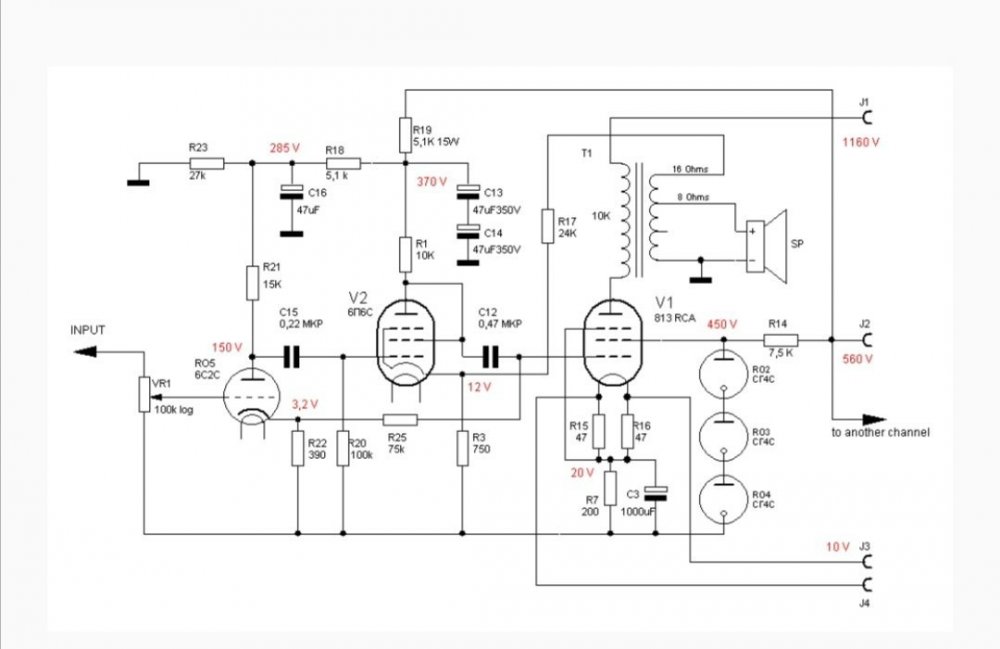 Усилитель на 813 RCA